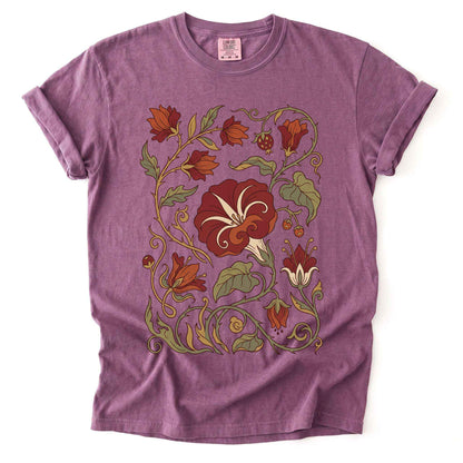 Art Nouveau Vine Vintage Washed T-Shirt