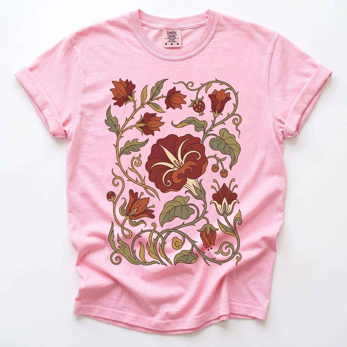 Art Nouveau Vine Vintage Washed T-Shirt