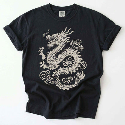 Traditional Ink Dragon Vintage Washed T-Shirt