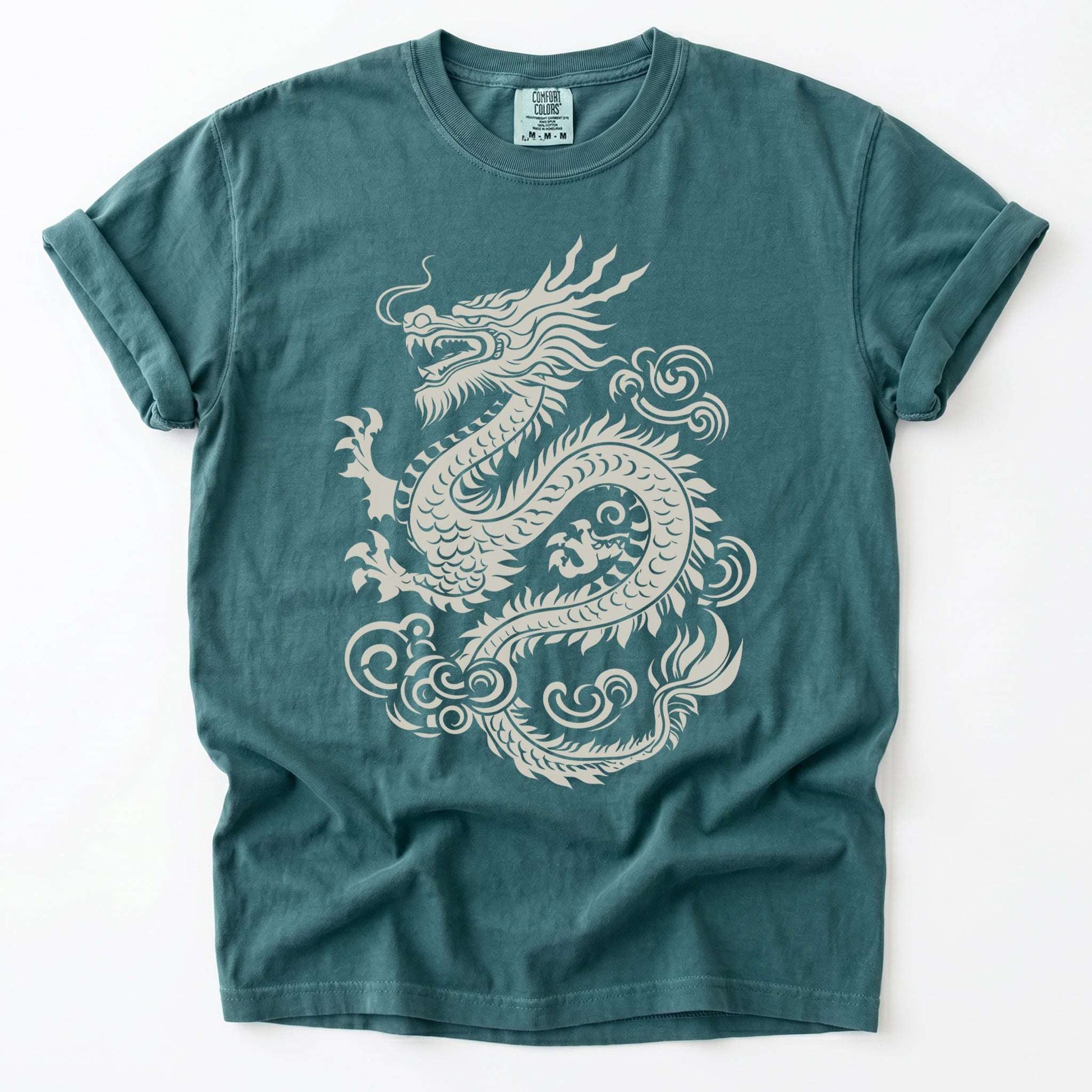 Traditional Ink Dragon Vintage Washed T-Shirt