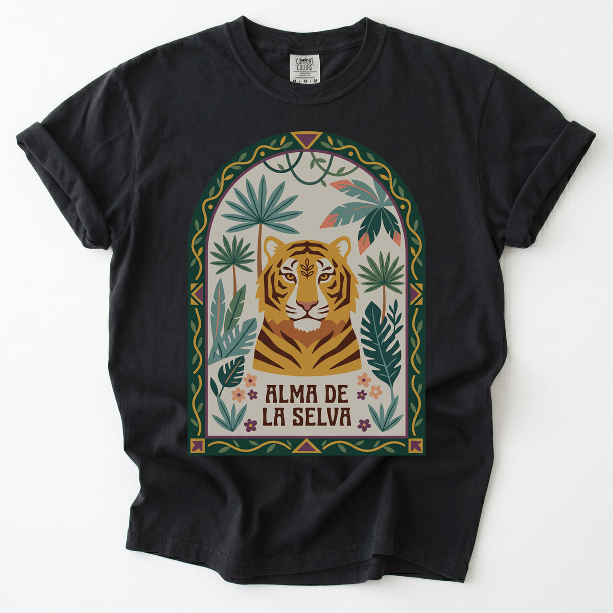 Alma De La Selva Tiger Vintage Washed T-Shirt