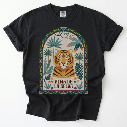 Alma De La Selva Tiger Vintage Washed T-Shirt