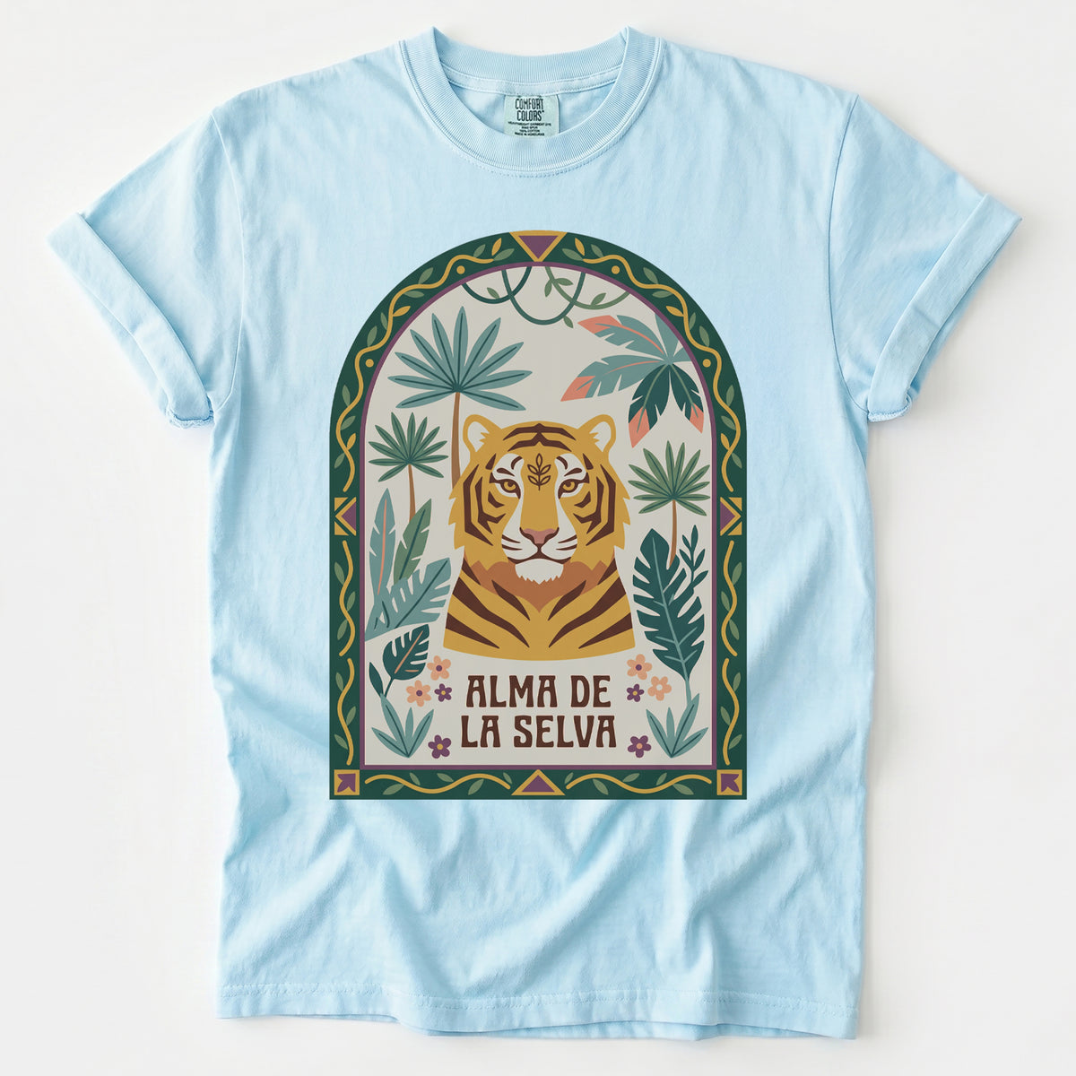 Alma De La Selva Tiger Vintage Washed T-Shirt