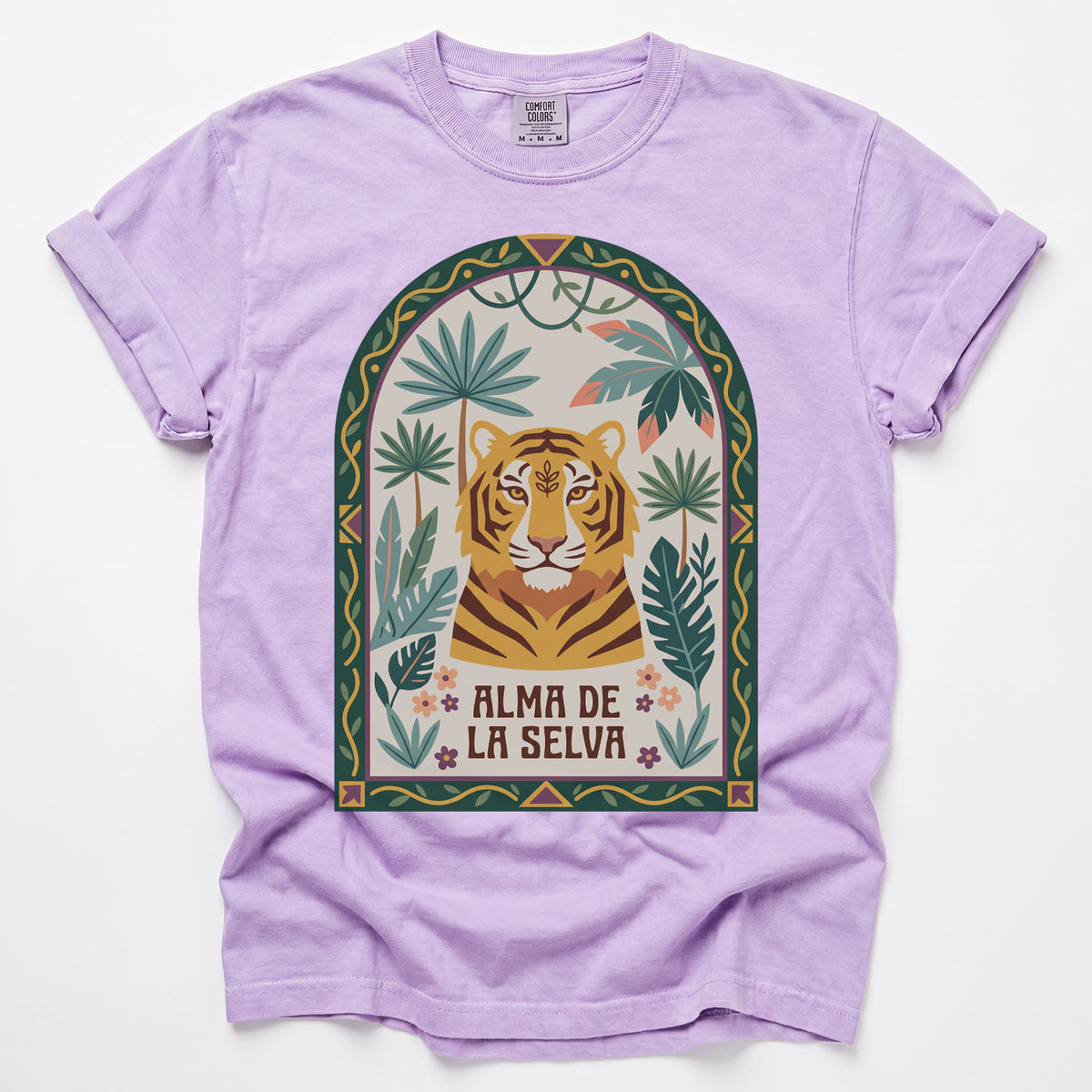 Alma De La Selva Tiger Vintage Washed T-Shirt