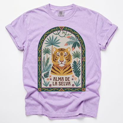 Alma De La Selva Tiger Vintage Washed T-Shirt