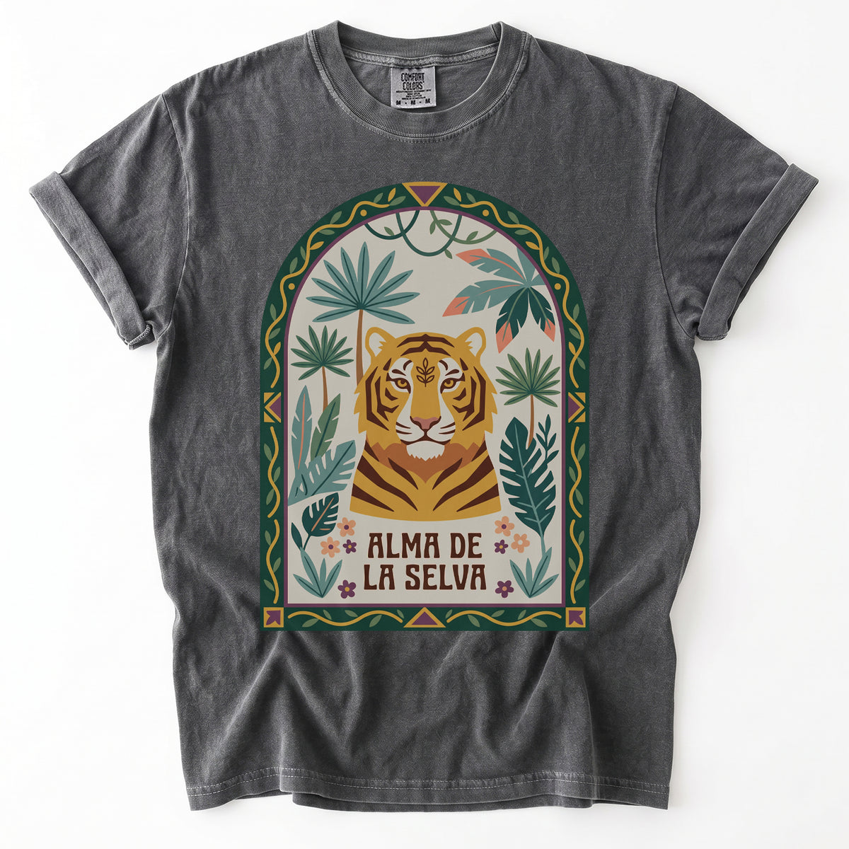 Alma De La Selva Tiger Vintage Washed T-Shirt