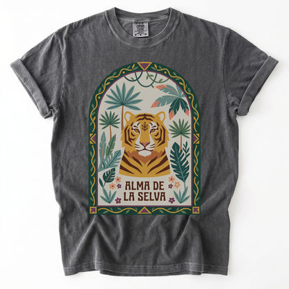 Alma De La Selva Tiger Vintage Washed T-Shirt