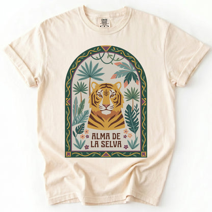 Alma De La Selva Tiger Vintage Washed T-Shirt