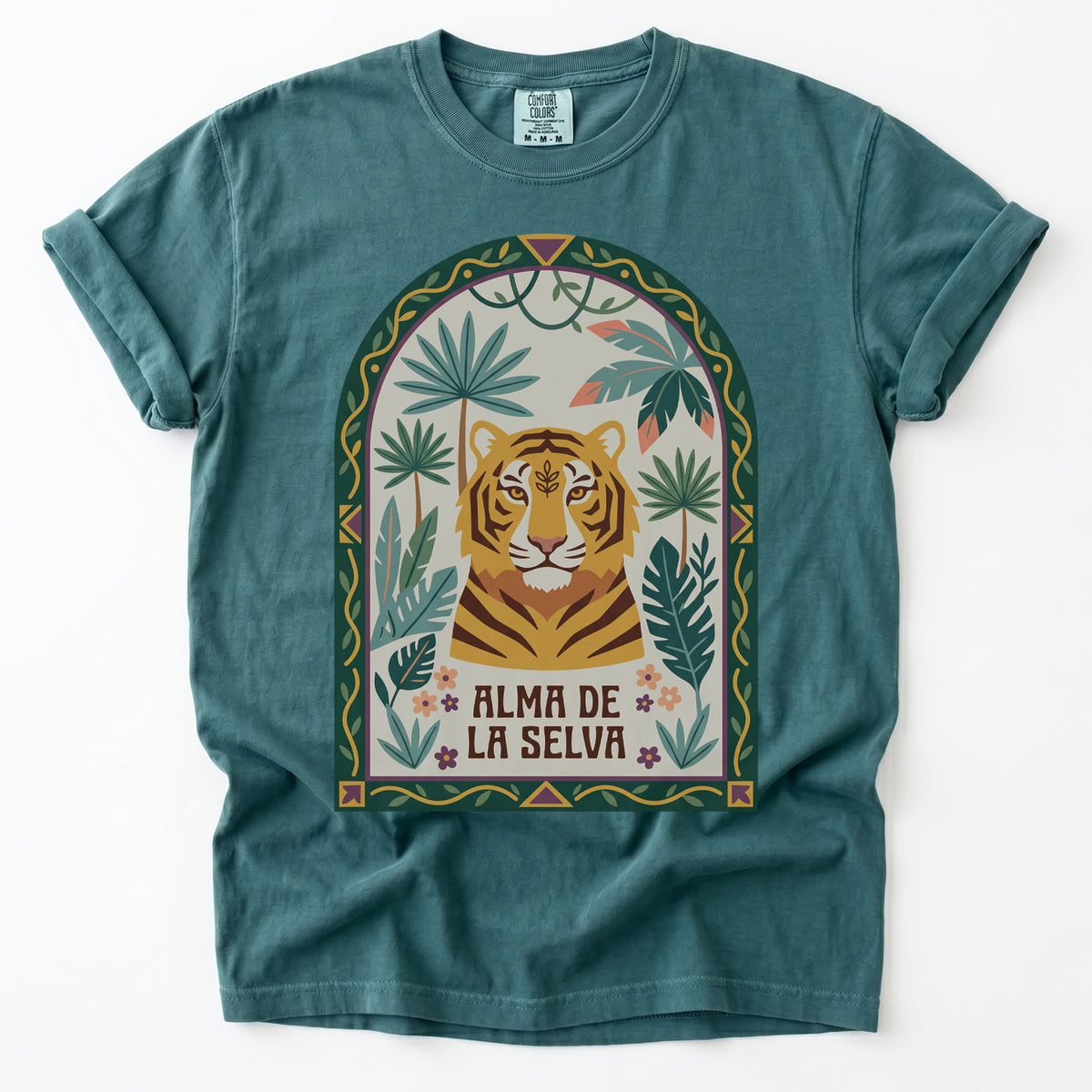 Alma De La Selva Tiger Vintage Washed T-Shirt