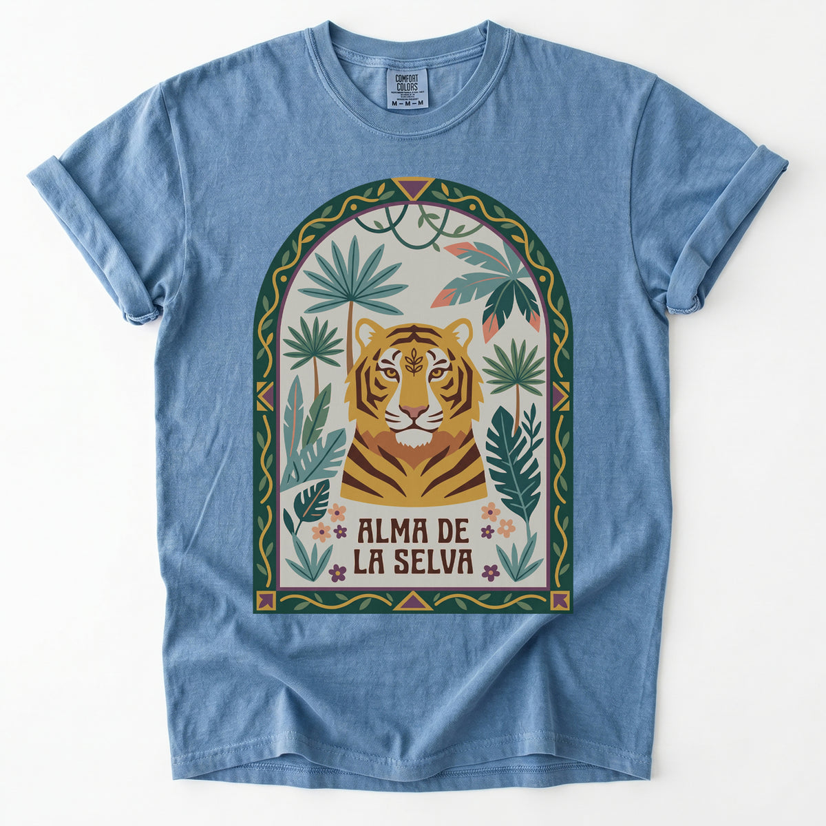 Alma De La Selva Tiger Vintage Washed T-Shirt