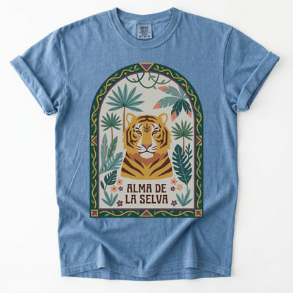 Alma De La Selva Tiger Vintage Washed T-Shirt