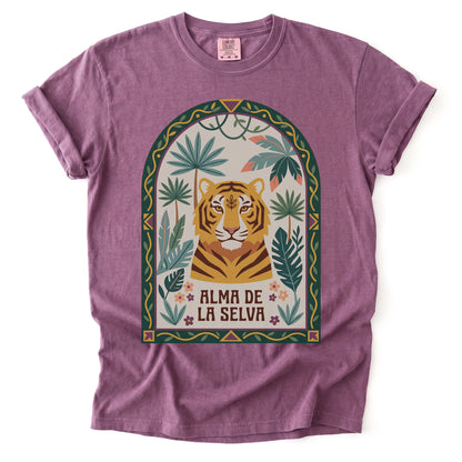 Alma De La Selva Tiger Vintage Washed T-Shirt