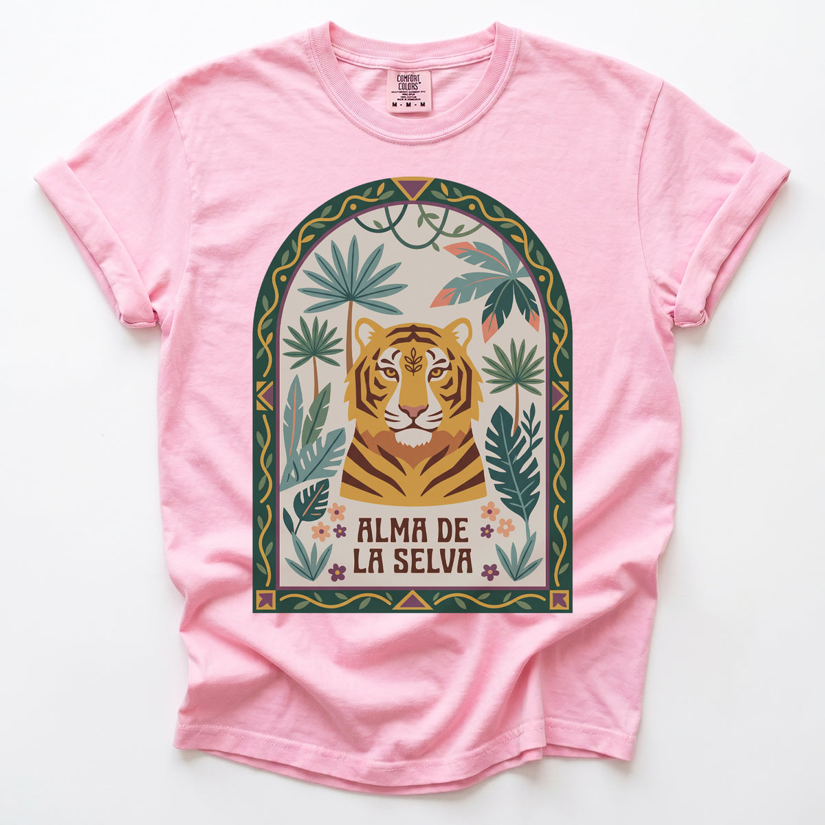 Alma De La Selva Tiger Vintage Washed T-Shirt