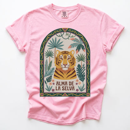 Alma De La Selva Tiger Vintage Washed T-Shirt