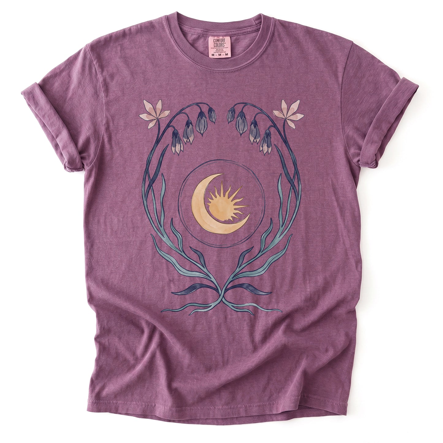 Art Nouveau Bellflower Vintage Washed T-Shirt