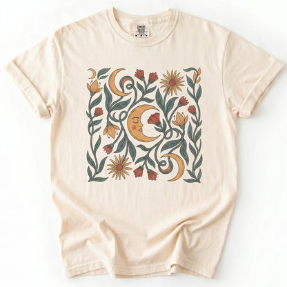 Moon Flowers Vintage Washed T-Shirt