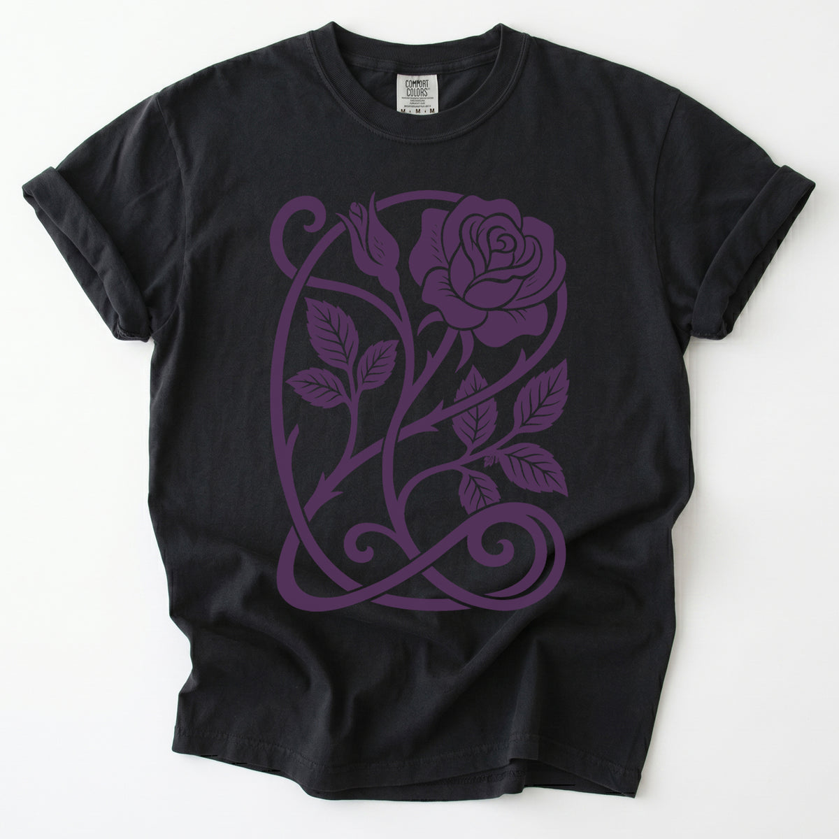 Art Nouveau Rose Vintage Washed T-Shirt