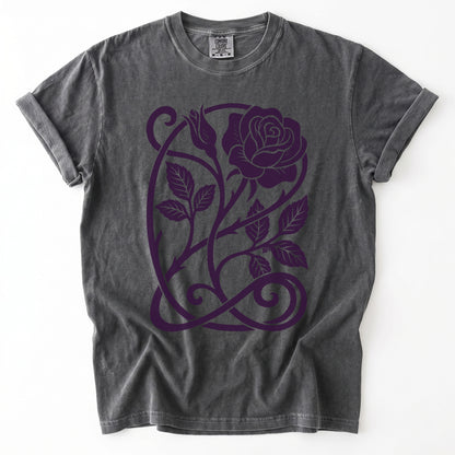 Art Nouveau Rose Vintage Washed T-Shirt