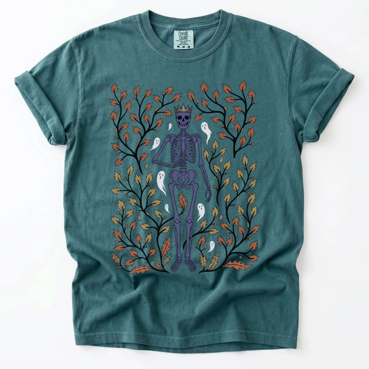 Autumn Skeleton King Vintage Washed T-Shirt