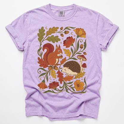 Autumn Woodland Vintage Washed T-Shirt