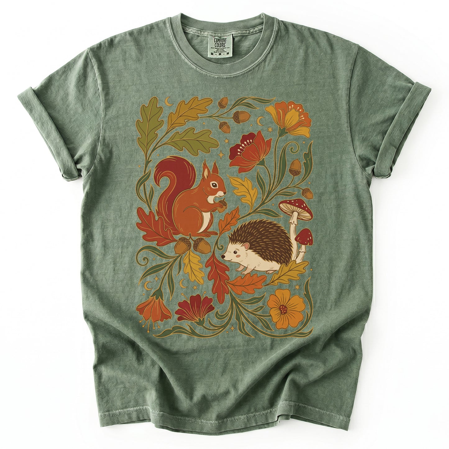 Autumn Woodland Vintage Washed T-Shirt
