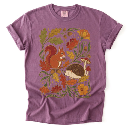 Autumn Woodland Vintage Washed T-Shirt