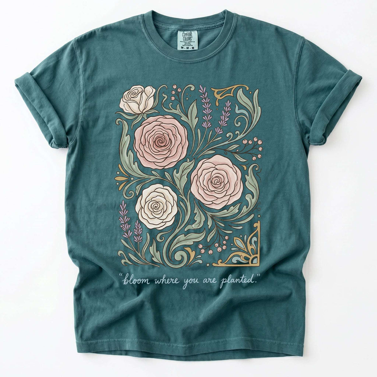 Bloom Where You Are Planted Vintage Washed T-Shirt
