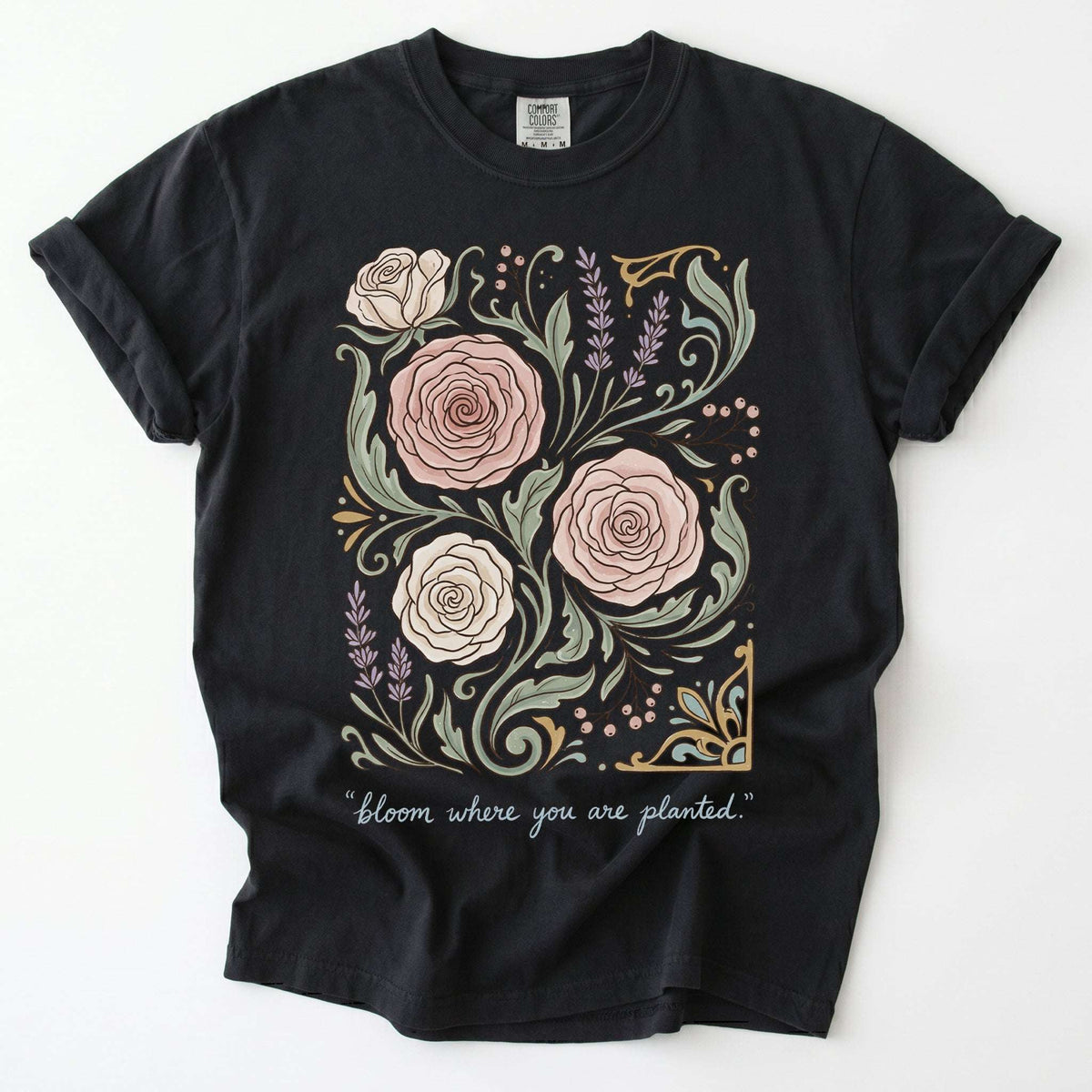 Bloom Where You Are Planted Vintage Washed T-Shirt