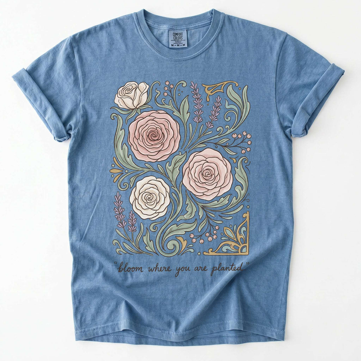 Bloom Where You Are Planted Vintage Washed T-Shirt