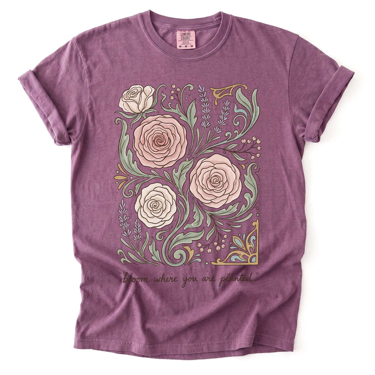 Bloom Where You Are Planted Vintage Washed T-Shirt