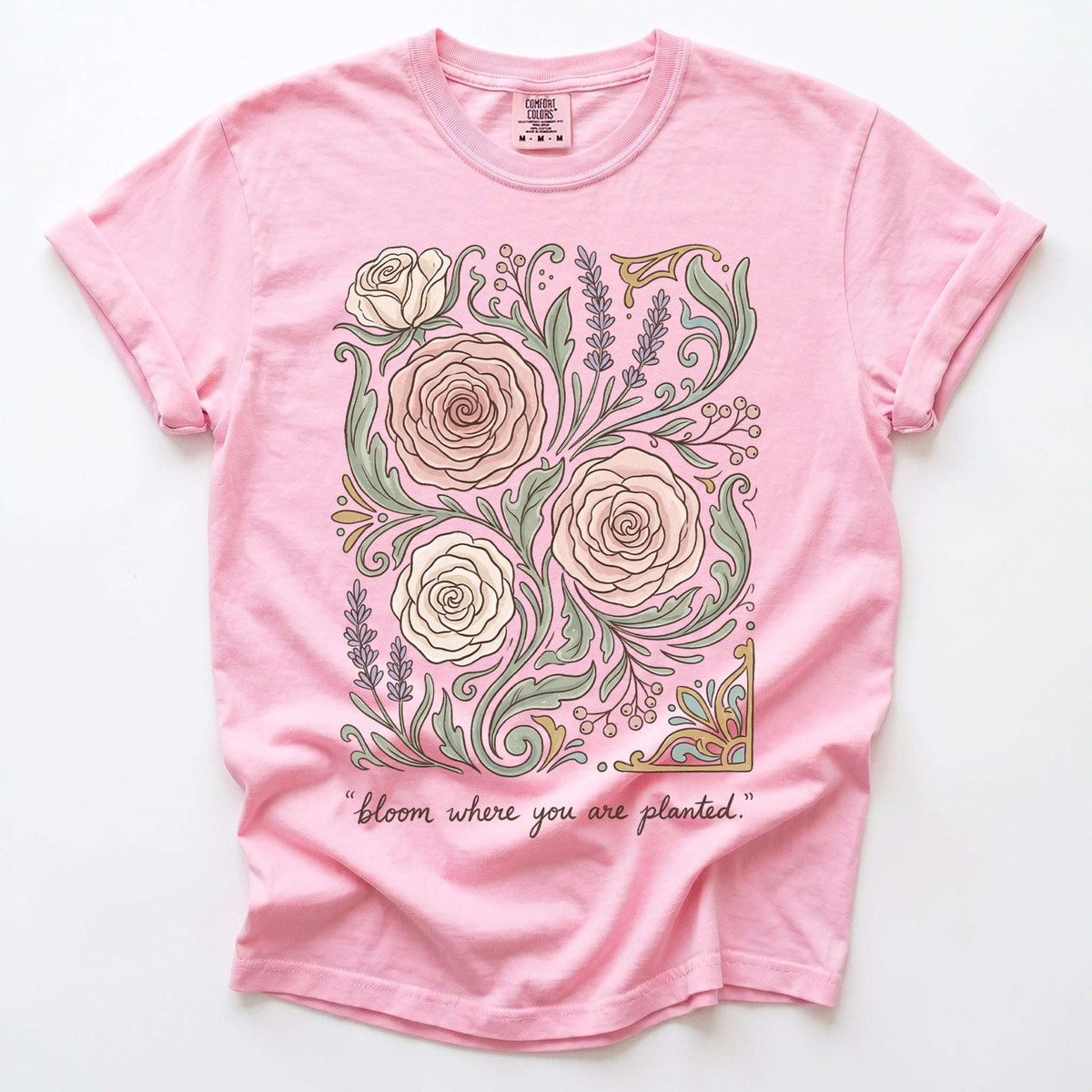 Bloom Where You Are Planted Vintage Washed T-Shirt