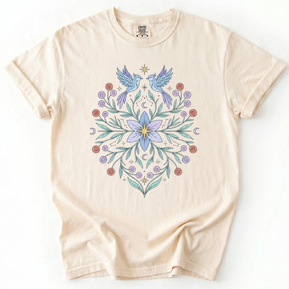 Ethereal Bluebirds Vintage Washed T-Shirt