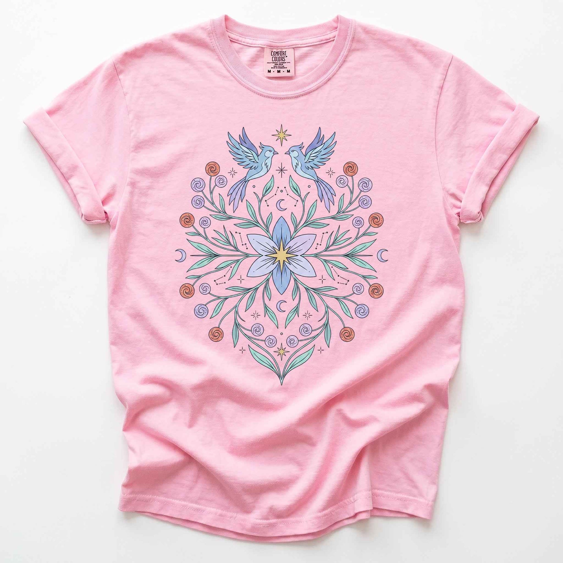 Ethereal Bluebirds Vintage Washed T-Shirt