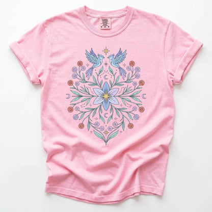 Ethereal Bluebirds Vintage Washed T-Shirt