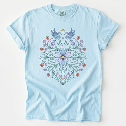 Ethereal Bluebirds Vintage Washed T-Shirt