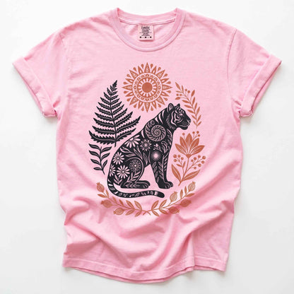 Mystical Botanical Tiger Heavyweight T-Shirt