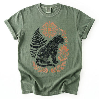 Mystical Botanical Tiger Heavyweight T-Shirt