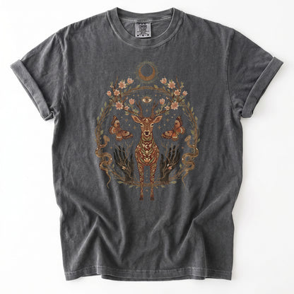 Mystical Celestial Stag Heavyweight T-Shirt