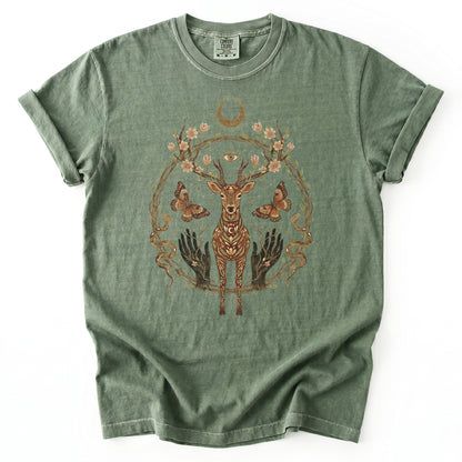 Mystical Celestial Stag Heavyweight T-Shirt