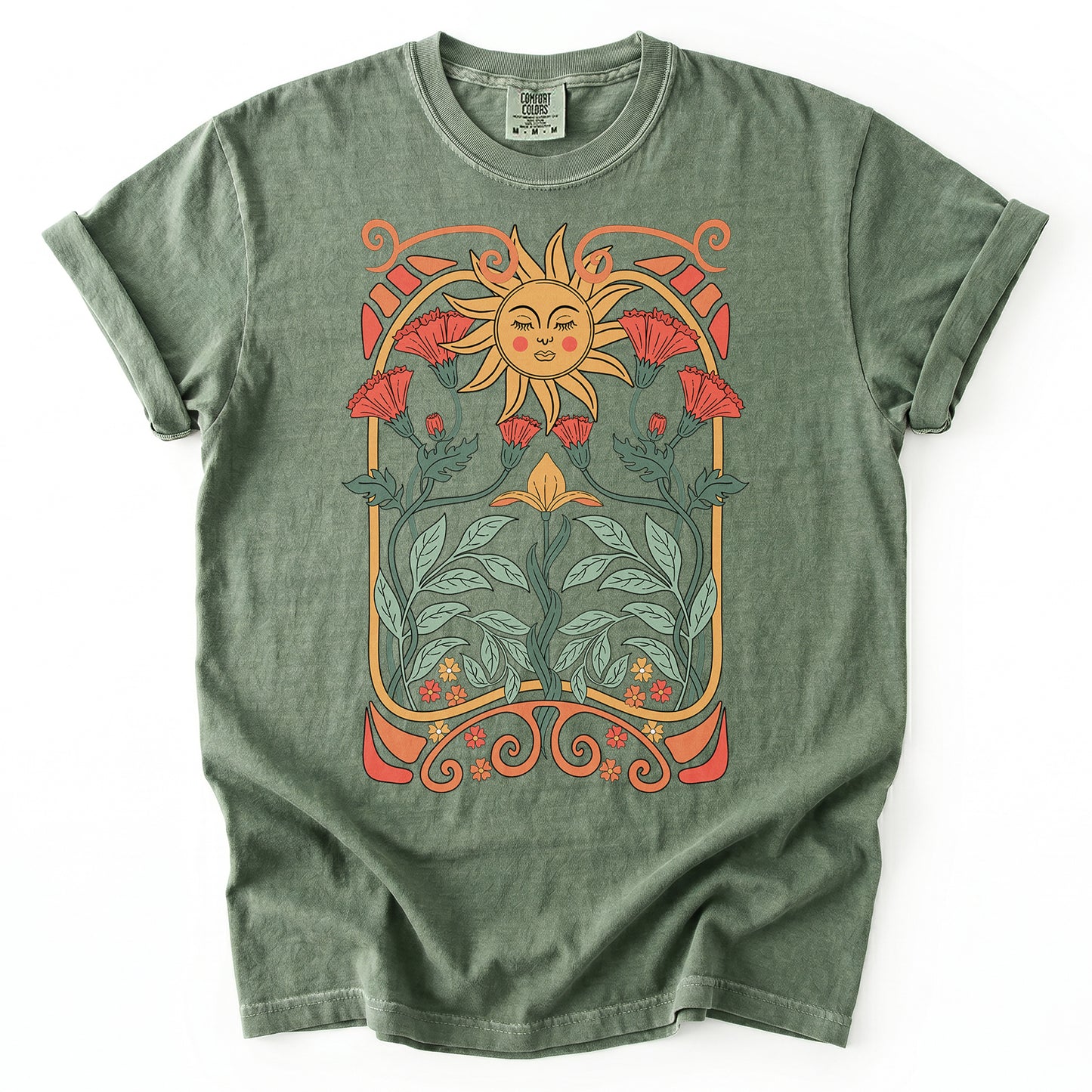 Art Nouveau Garden Heavyweight T-Shirt