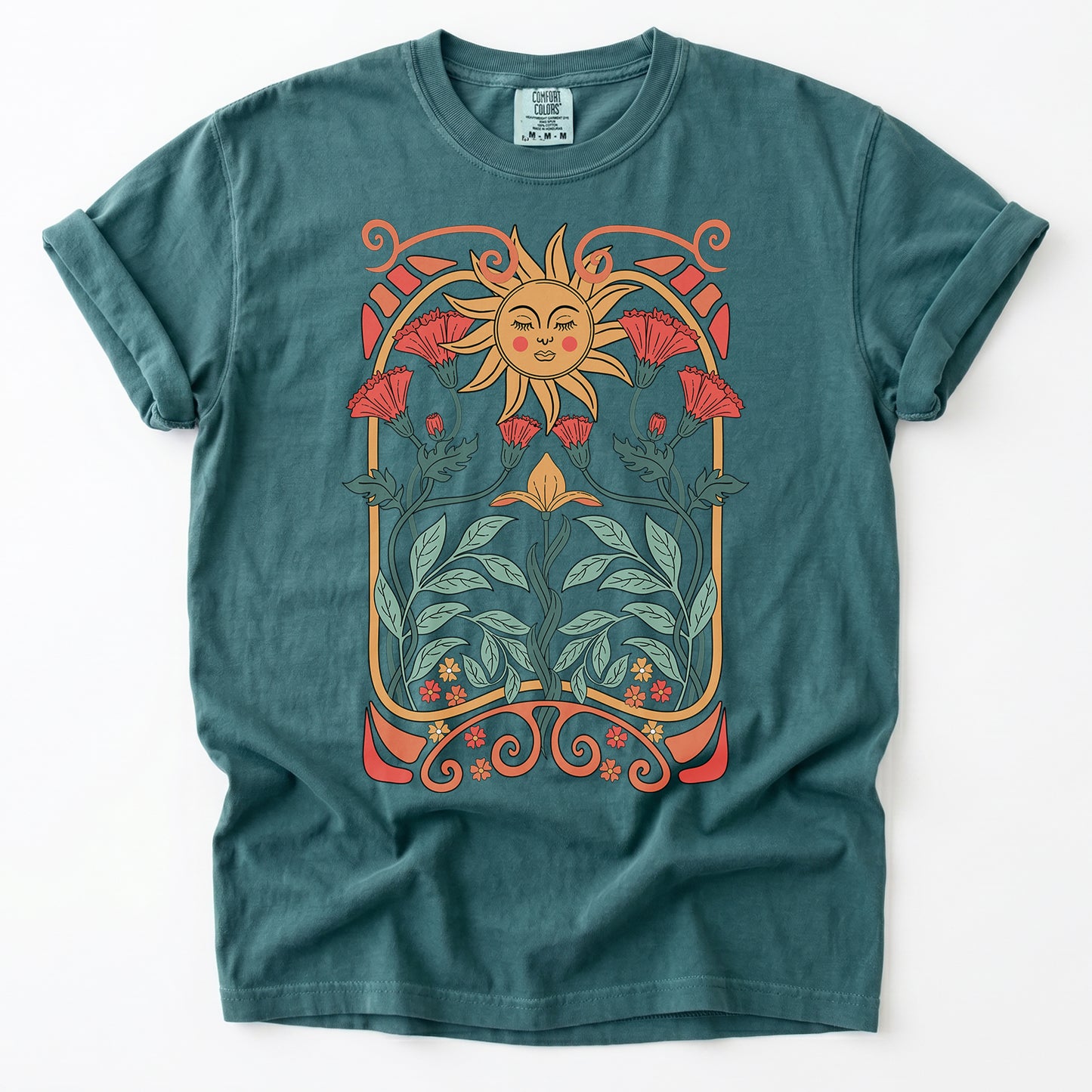 Art Nouveau Garden Heavyweight T-Shirt