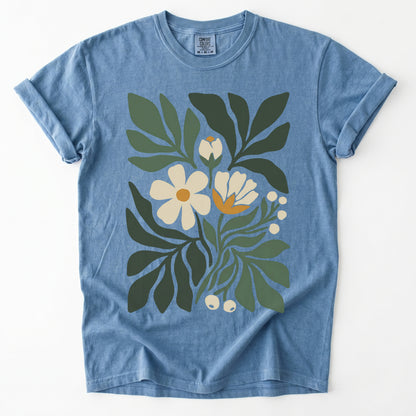 Boho Botanical Cutout Vintage Washed T-Shirt