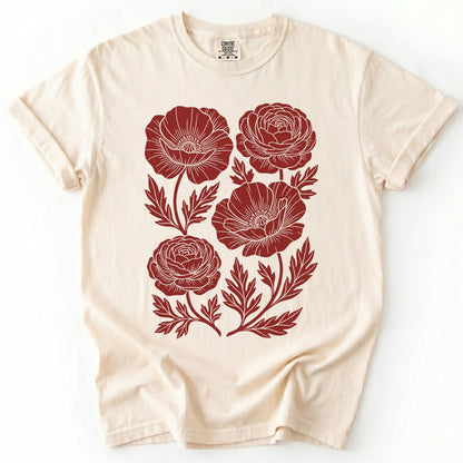Botanical Blooms Vintage Washed T-Shirt
