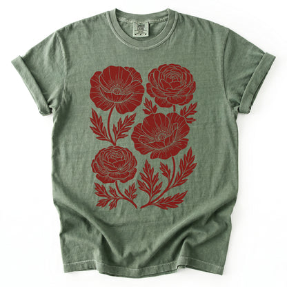 Botanical Blooms Vintage Washed T-Shirt