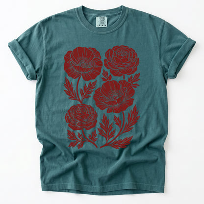 Botanical Blooms Vintage Washed T-Shirt