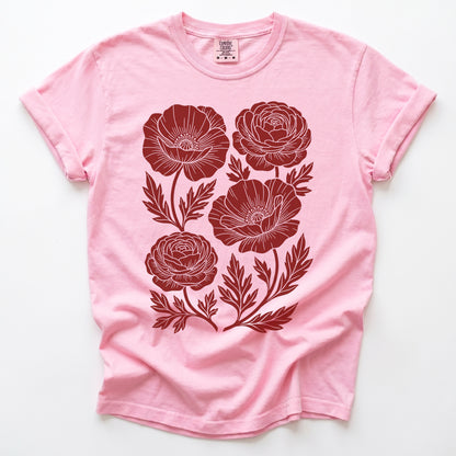 Botanical Blooms Vintage Washed T-Shirt