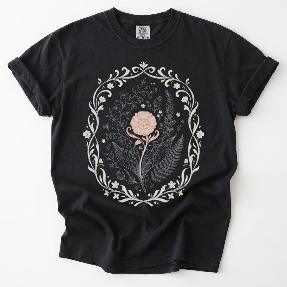 Botanical Frame Vintage Washed T-Shirt