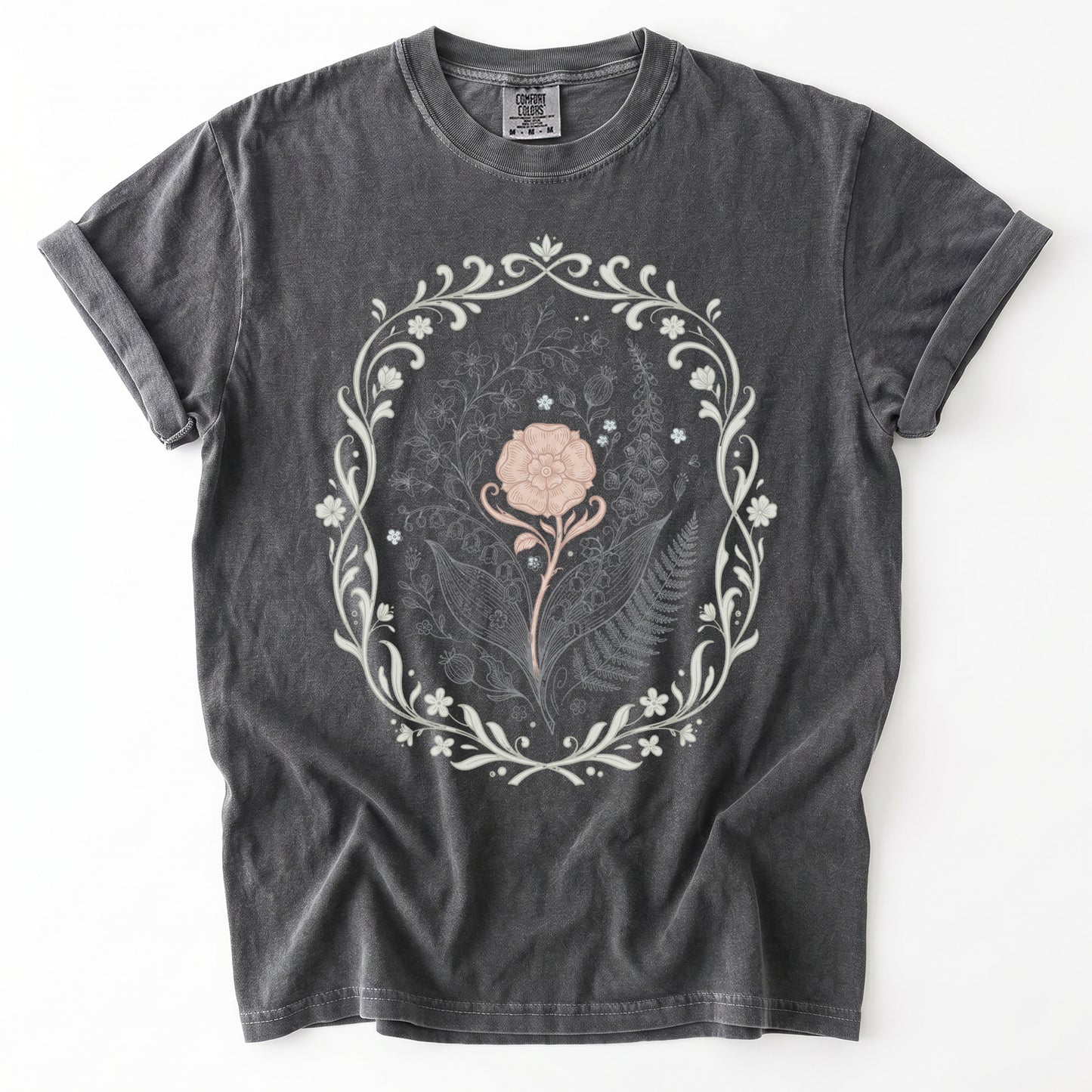 Botanical Frame Vintage Washed T-Shirt