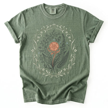 Botanical Frame Vintage Washed T-Shirt