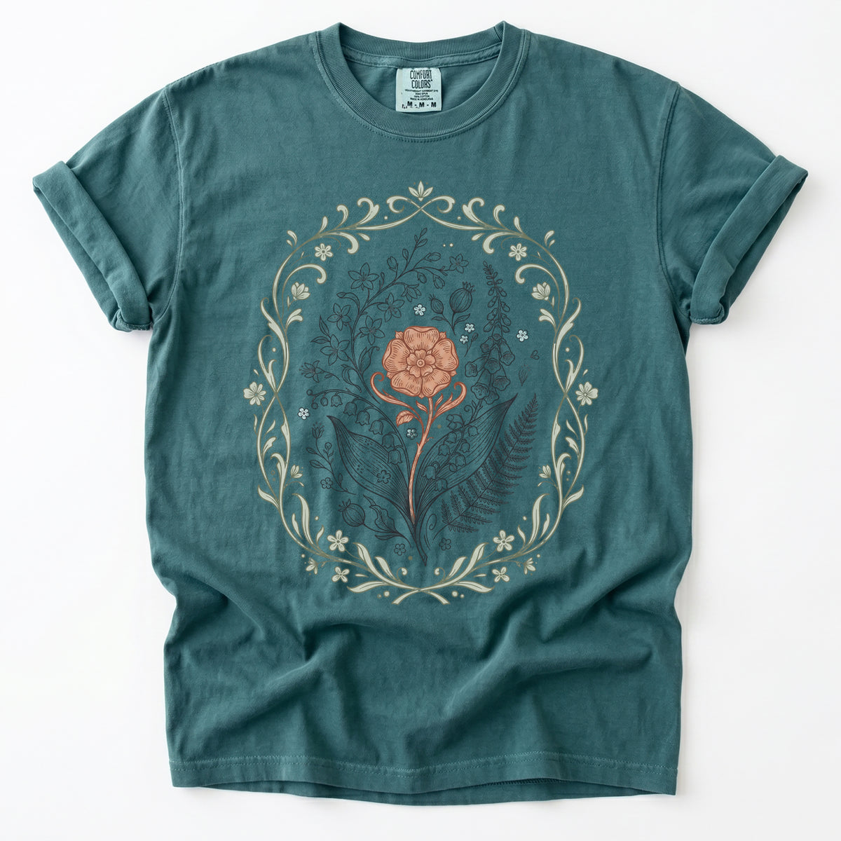 Botanical Frame Vintage Washed T-Shirt
